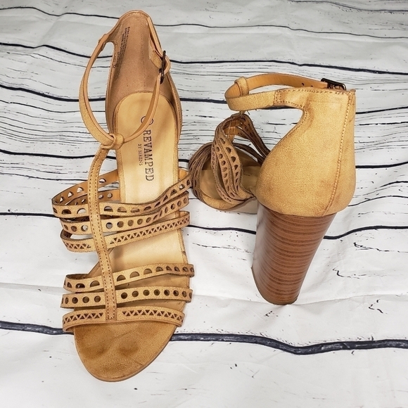 Sirens Nude Cutout Design Blocked Heel Size 8 - Picture 3 of 8